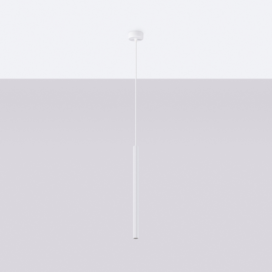 Ljuskrona med textilsladd ARCHE 1xG9/8W/230V vit