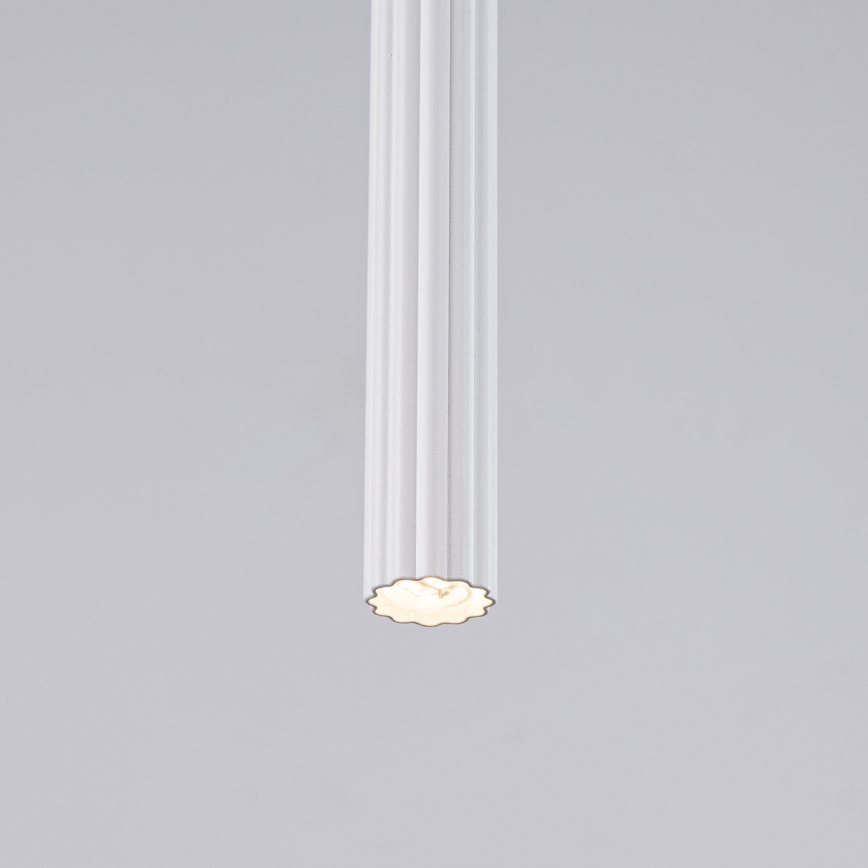 Ljuskrona med textilsladd ARCHE 1xG9/8W/230V vit