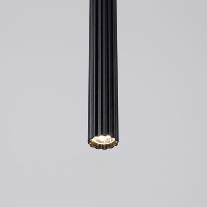 Ljuskrona med textilsladd ARCHE 1xG9/8W/230V svart