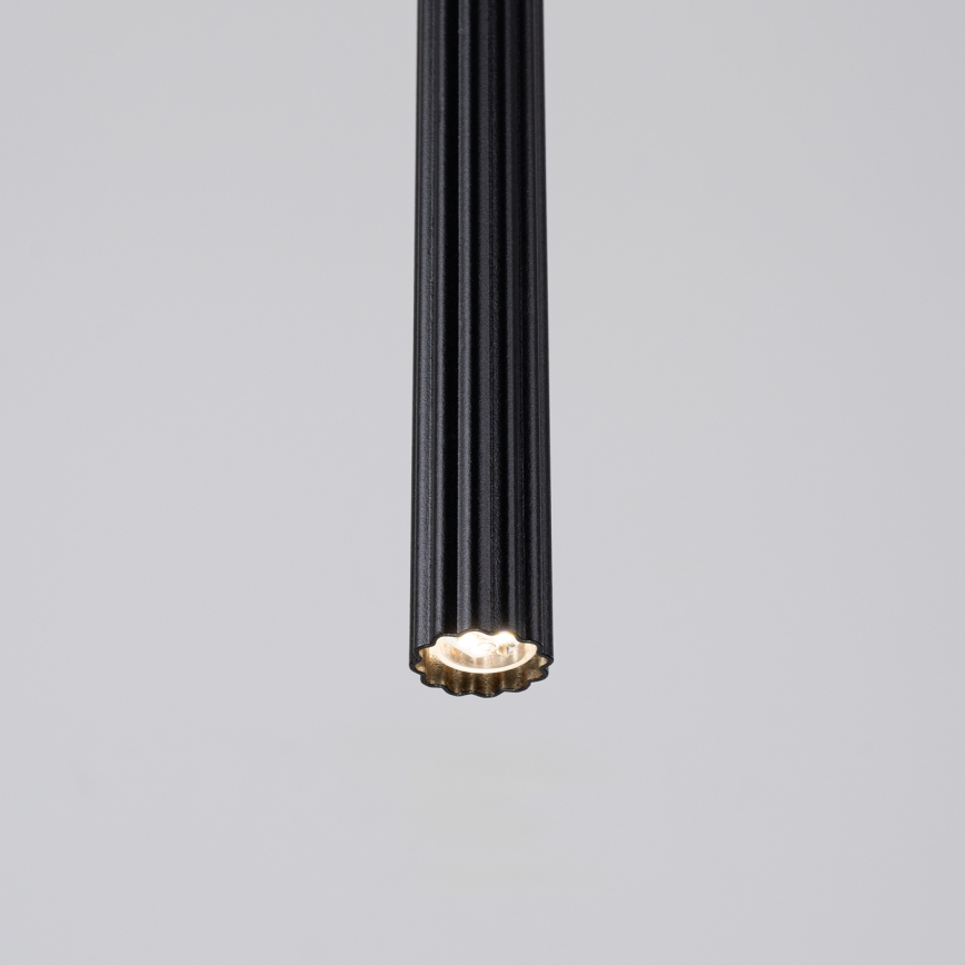 Ljuskrona med textilsladd ARCHE 1xG9/8W/230V svart