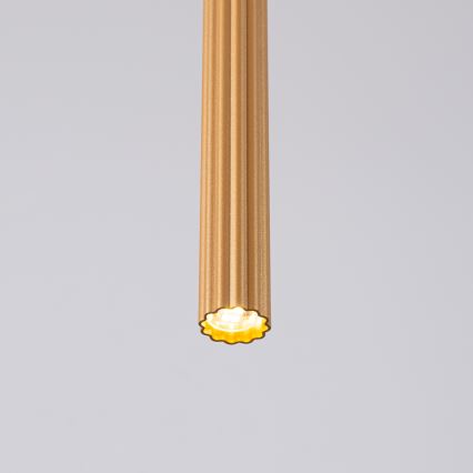 Ljuskrona med textilsladd ARCHE 1xG9/8W/230V guld