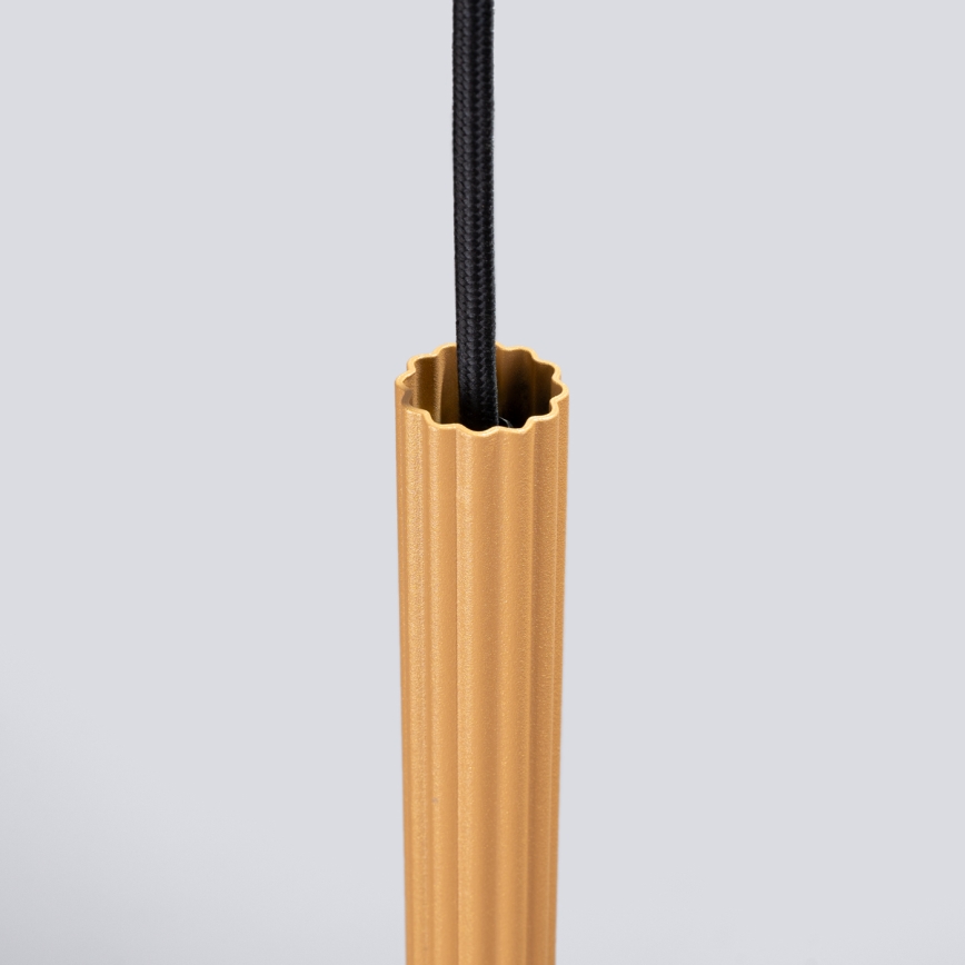 Ljuskrona med textilsladd ARCHE 1xG9/8W/230V guld