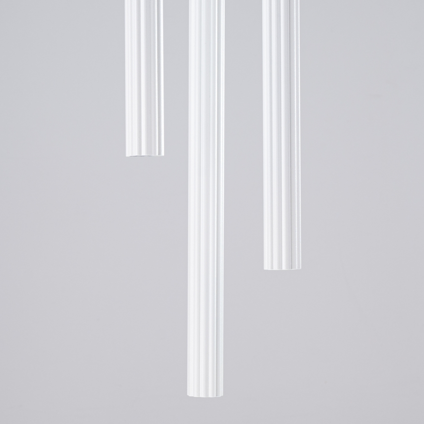 Ljuskrona med textilsladd ARCHE 3xG9/8W/230V vit