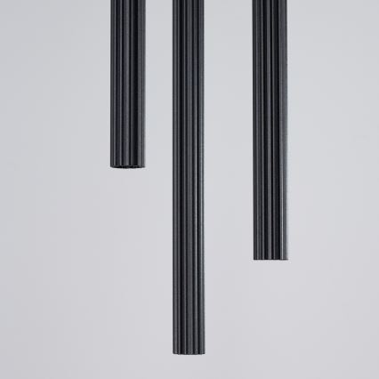 Ljuskrona med textilsladd ARCHE 3xG9/8W/230V svart