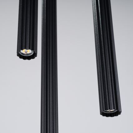 Ljuskrona med textilsladd ARCHE 3xG9/8W/230V svart