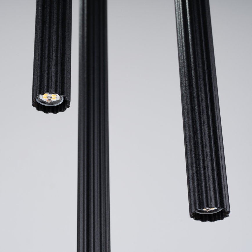 Ljuskrona med textilsladd ARCHE 3xG9/8W/230V svart