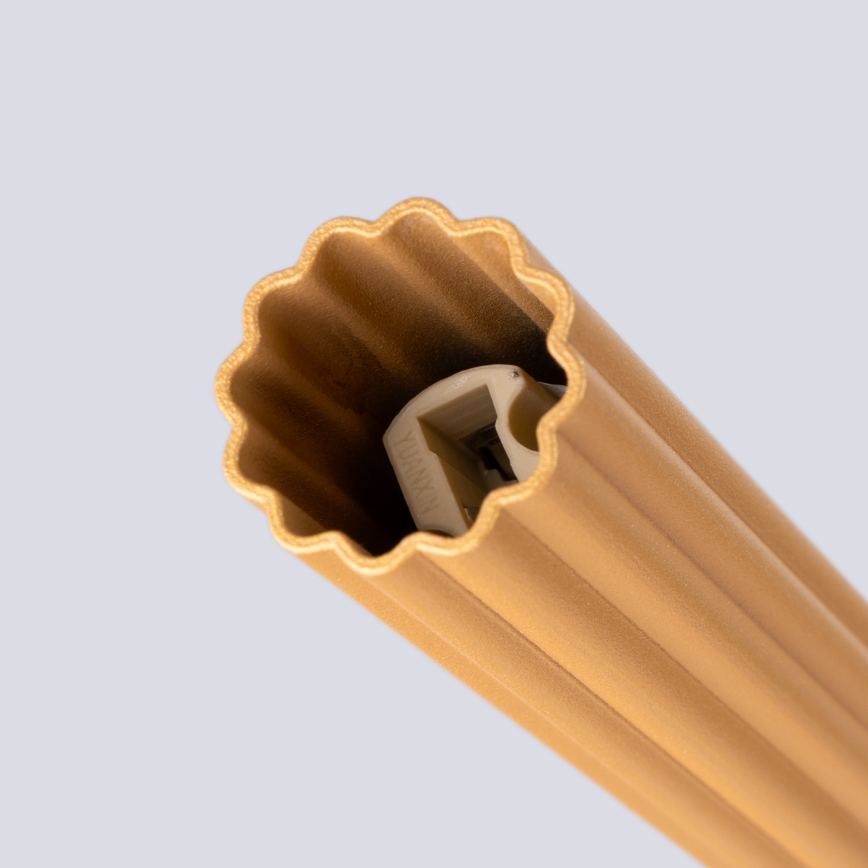 Ljuskrona med textilsladd ARCHE 3xG9/8W/230V guld