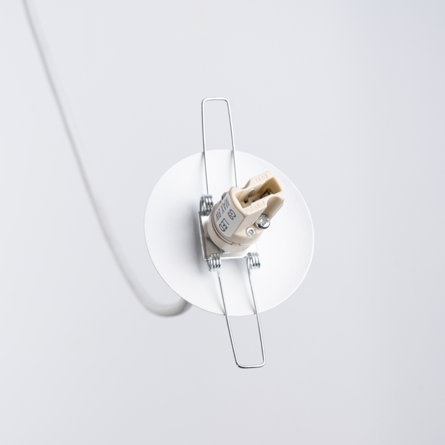 Ljuskrona med textilsladd HYPERION 3xG9/8W/230V vit