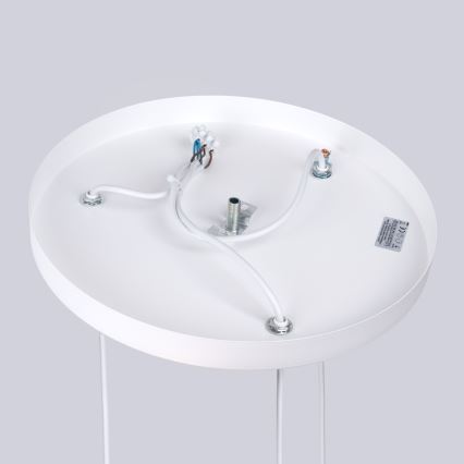 Ljuskrona med textilsladd HYPERION 3xG9/8W/230V vit