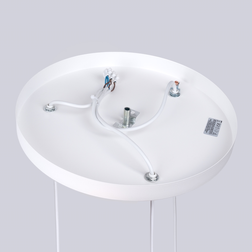 Ljuskrona med textilsladd HYPERION 3xG9/8W/230V vit