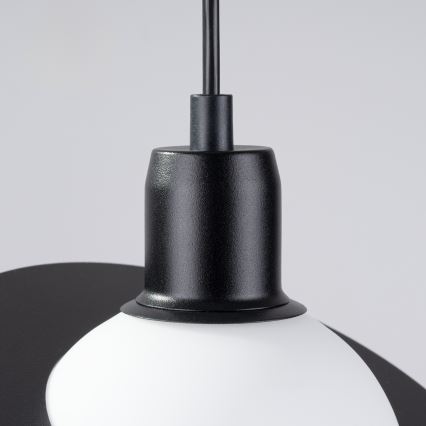 Ljuskrona med textilsladd HYPERION 3xG9/8W/230V svart