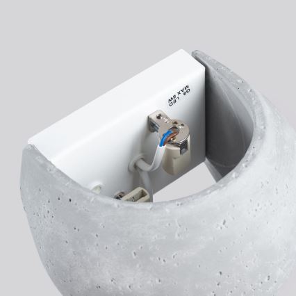 Vägglampa GLOBE 2xG9/8W/230V betong/grå
