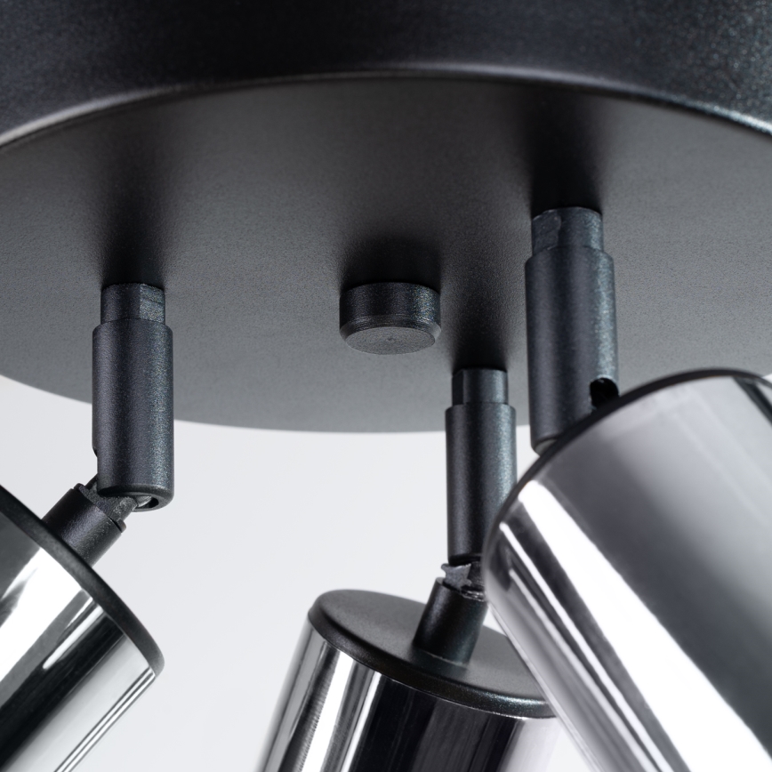 Spotlight WINX 3xGU10/10W/230V svart/skinande krom