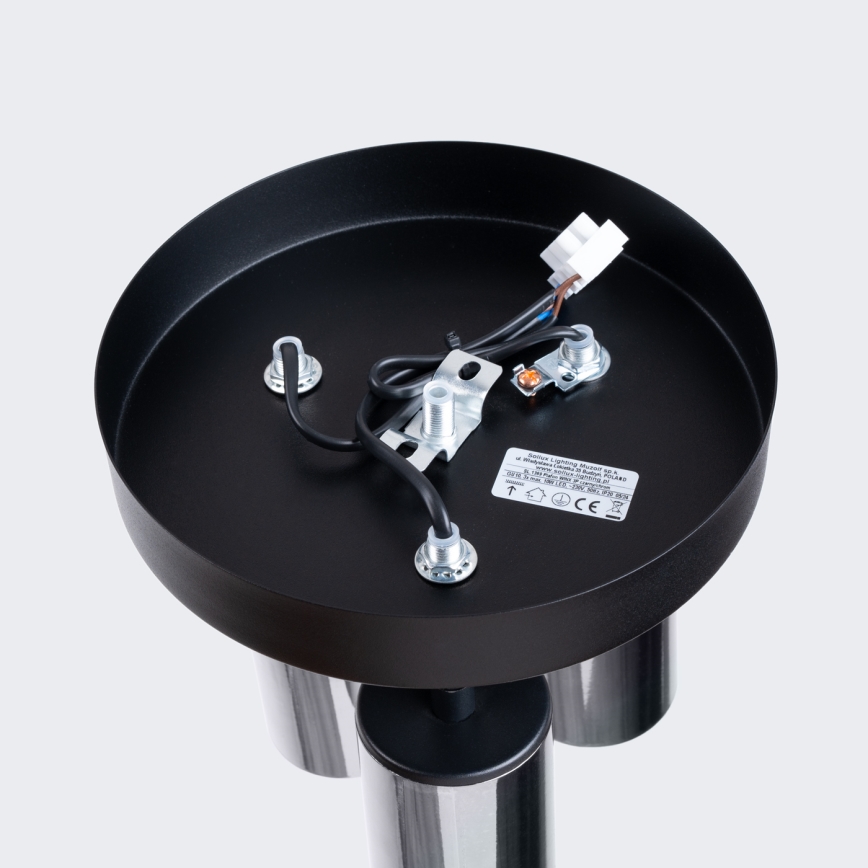 Spotlight WINX 3xGU10/10W/230V svart/skinande krom