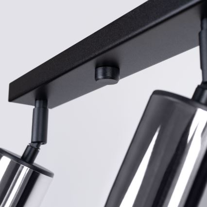 Spotlight WINX 4xGU10/10W/230V svart/skinande krom