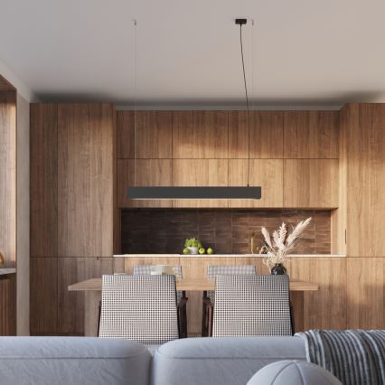 LED ljuskrona med textilsladd SPARK 1xG13/8,5W/230V svart