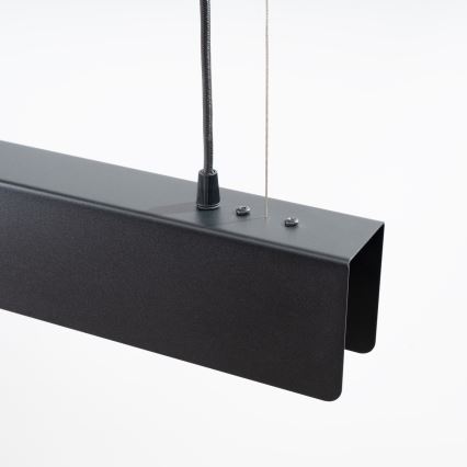 LED ljuskrona med textilsladd SPARK 1xG13/8,5W/230V svart