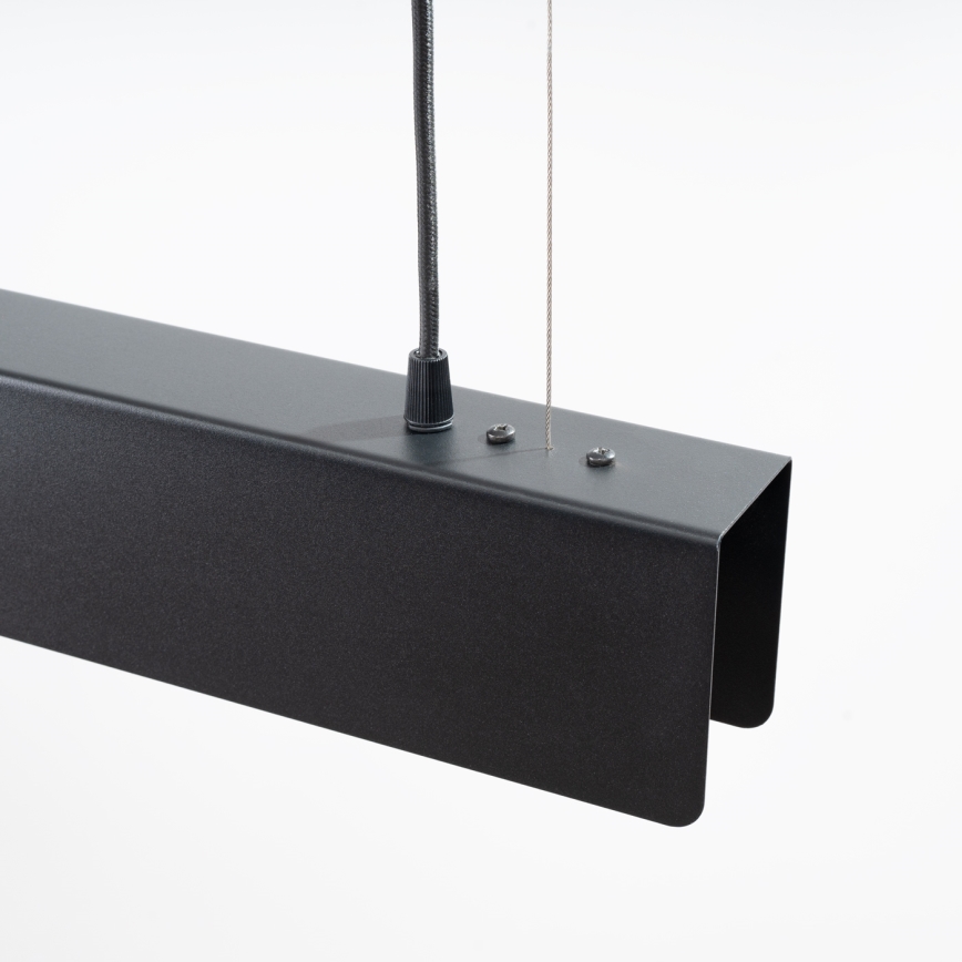 LED ljuskrona med textilsladd SPARK 1xG13/8,5W/230V svart