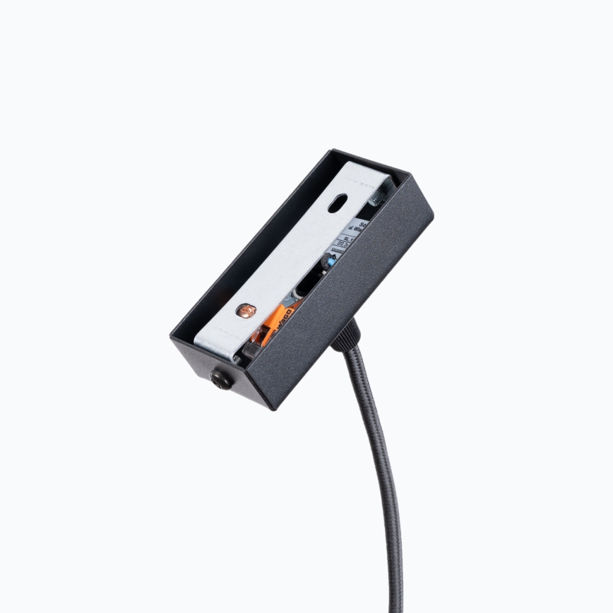 LED ljuskrona med textilsladd SPARK 1xG13/8,5W/230V svart