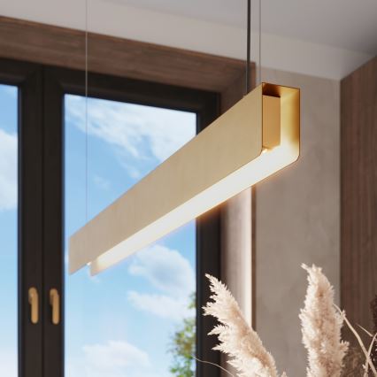 LED ljuskrona med textilsladd SPARK 1xG13/8,5W/230V guld