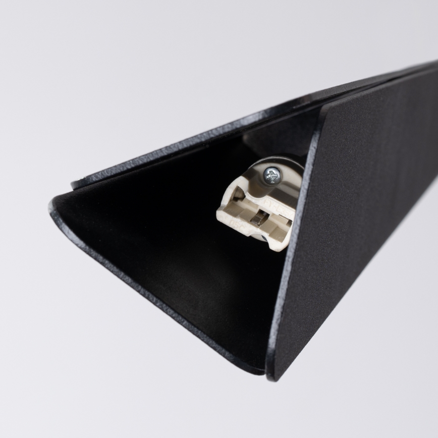 Ljuskrona med textilsladd PRYSM 3xG9/8W/230V svart