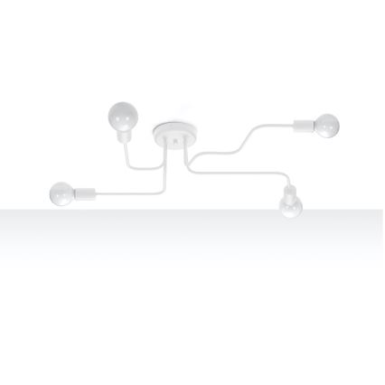 Ytmonterad ljuskrona VECTOR 4xE27/15W/230V vit