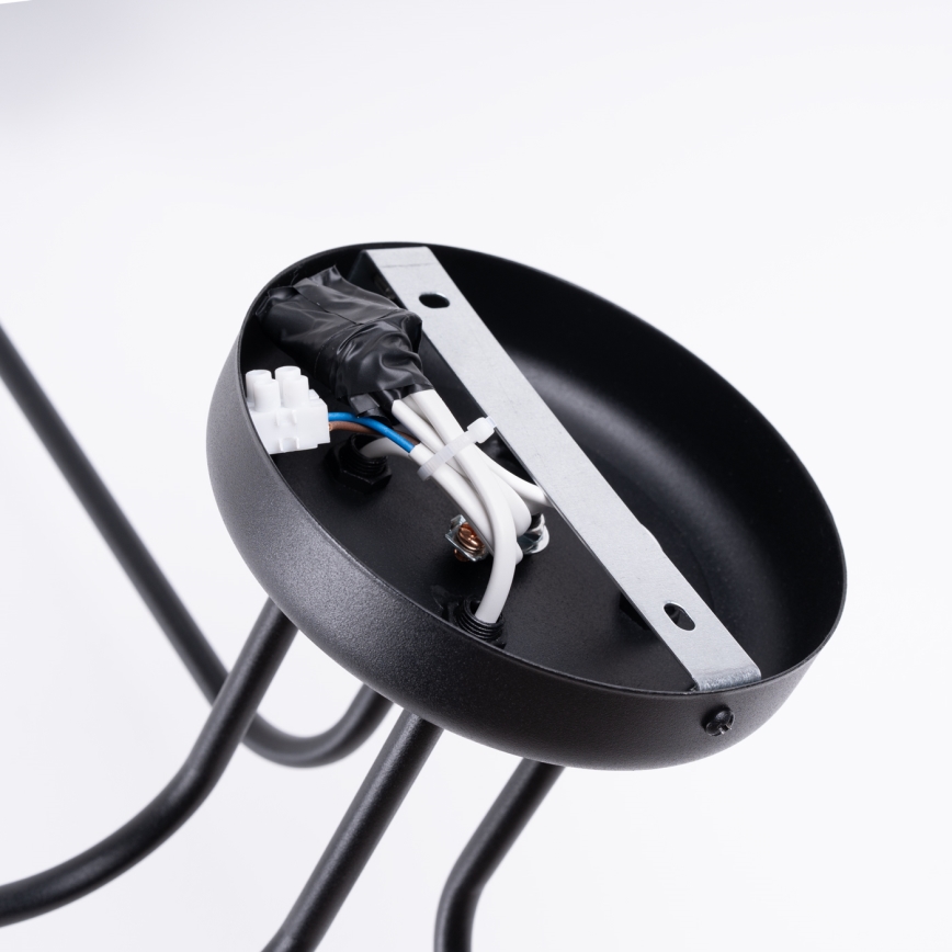 Ytmonterad ljuskrona VECTOR 4xE27/15W/230V svart