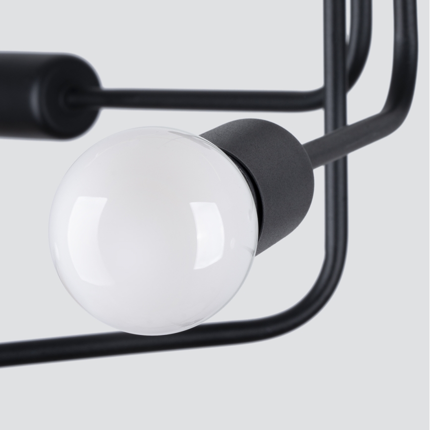 Pendelkrona NORAH 6xE27/15W/230V svart