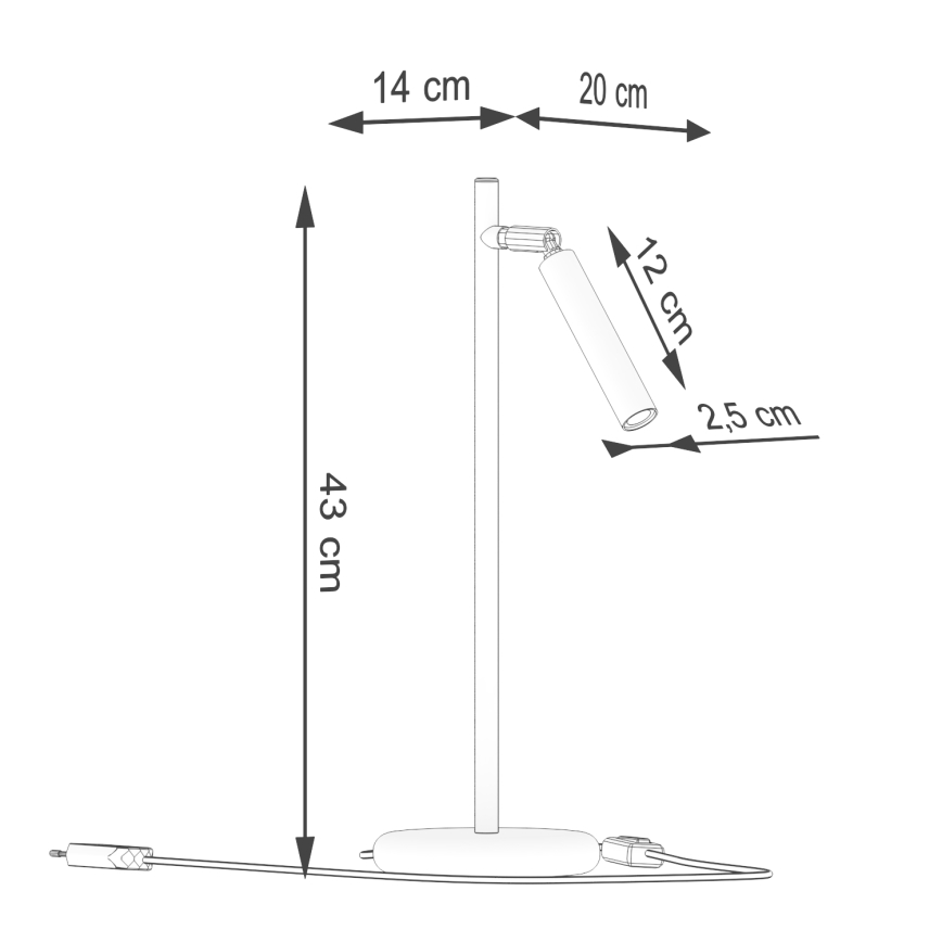 Bordslampa PASTELO 1xG9/8W/230V guld