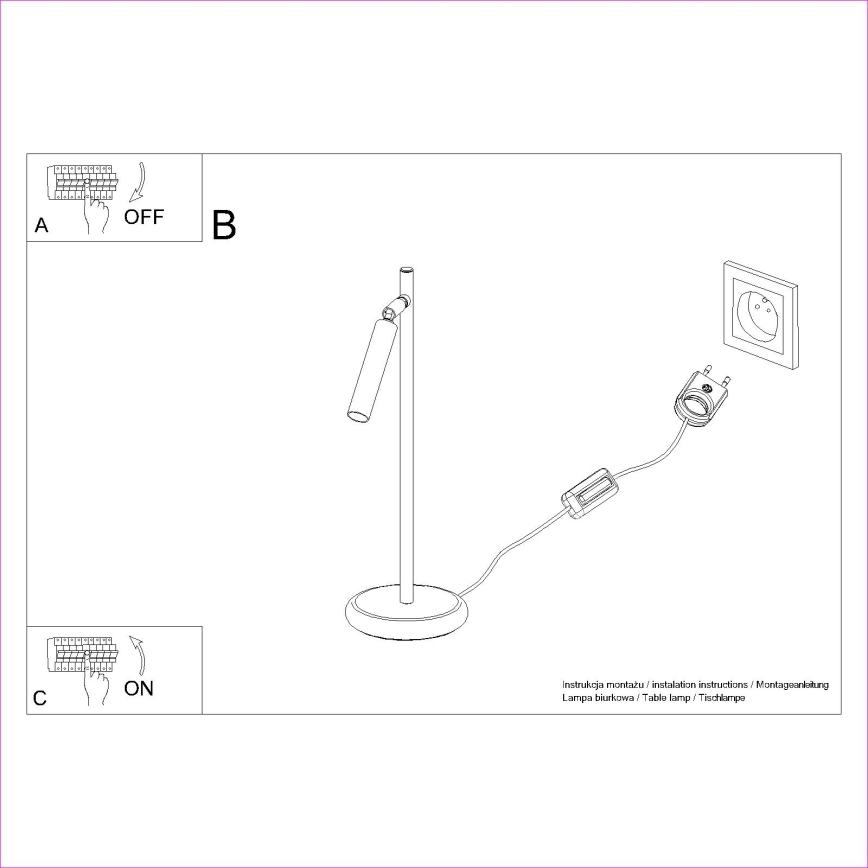 Bordslampa PASTELO 1xG9/8W/230V guld