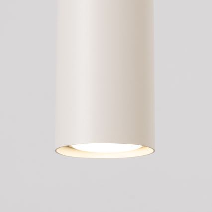 Ljuskrona med textilsladd LAGOS 1xGU10/10W/230V grädde