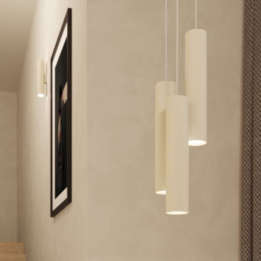 Vägglampa LAGOS 2xGU10/10W/230V grädde