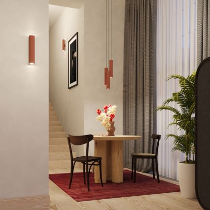 Vägglampa LAGOS 2xGU10/10W/230V röd