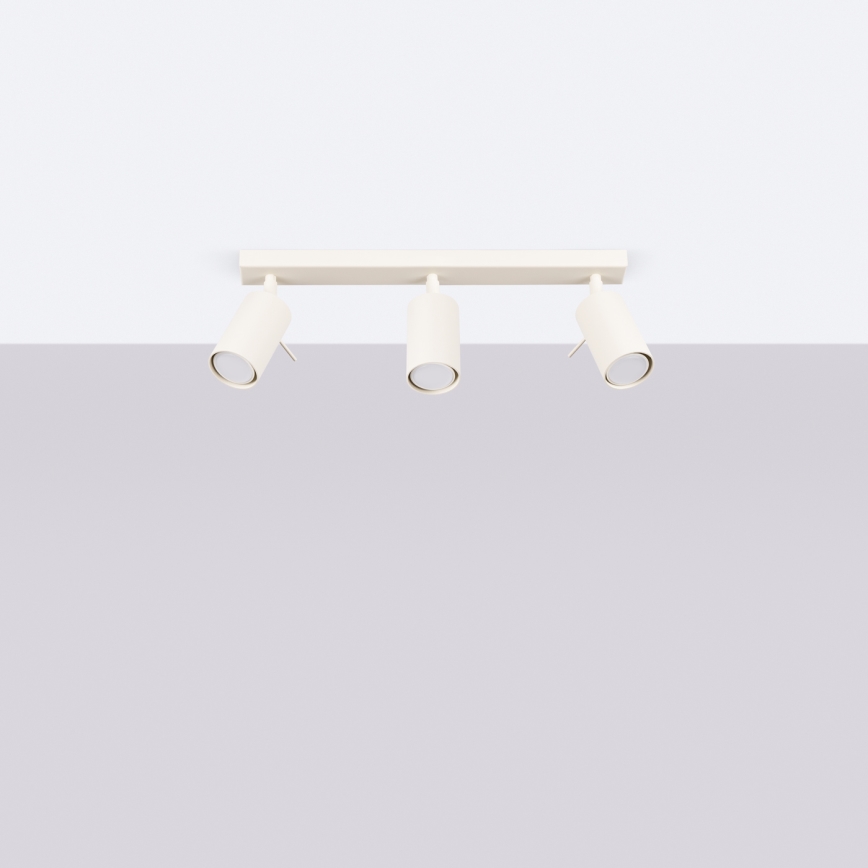 Spotlight RING 3xGU10/10W/230V grädde