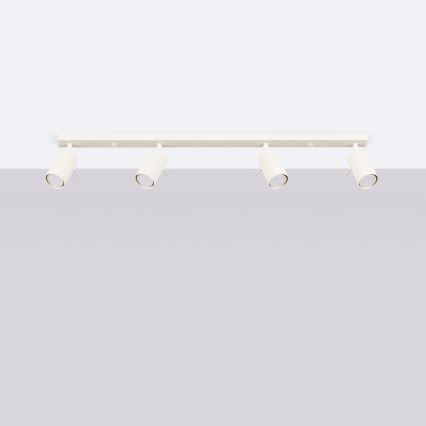 Spotlight RING 4xGU10/10W/230V grädde