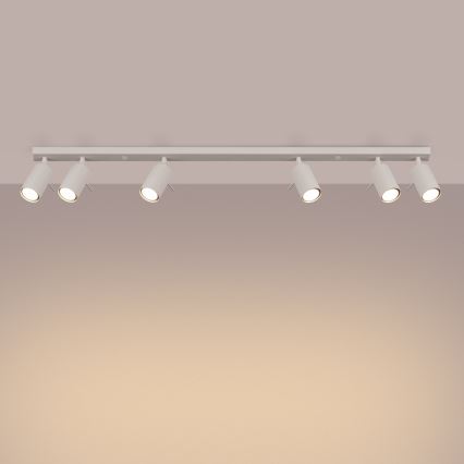 Spotlight RING 6xGU10/10W/230V grädde