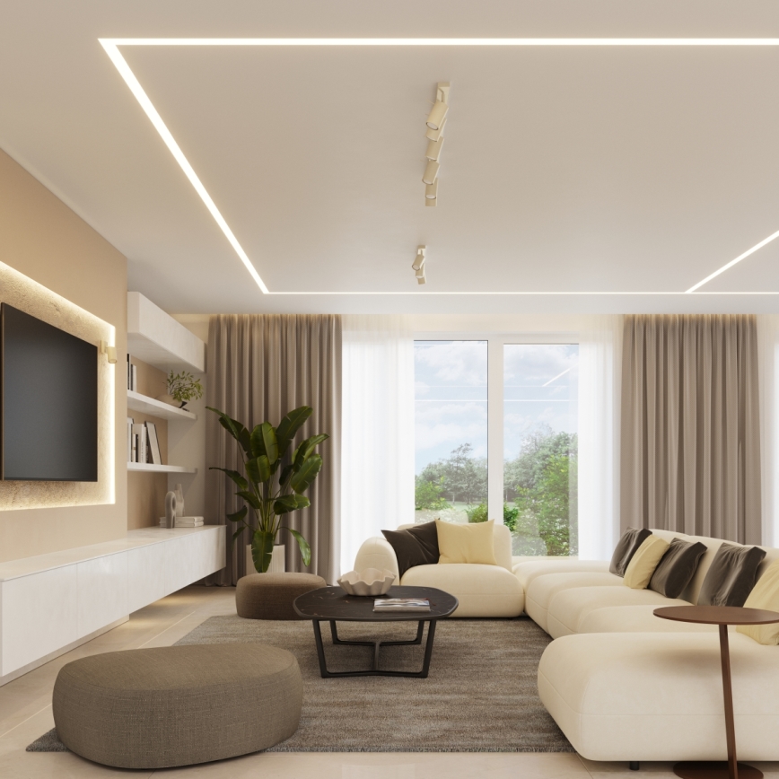 Spotlight RING 6xGU10/10W/230V grädde