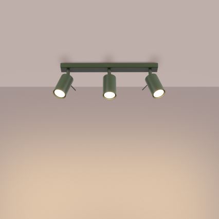 Spotlight RING 3xGU10/10W/230V grön