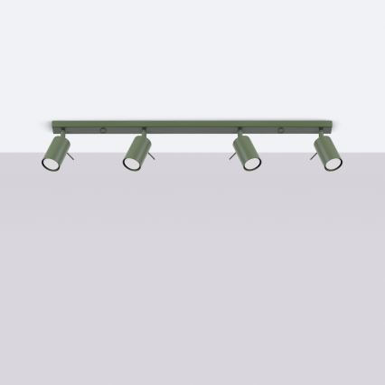 Spotlight RING 4xGU10/10W/230V grön