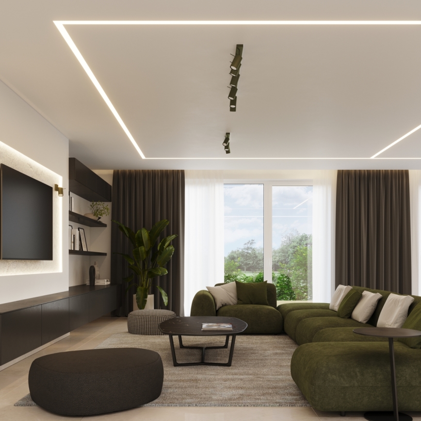 Spotlight RING 6xGU10/10W/230V grön