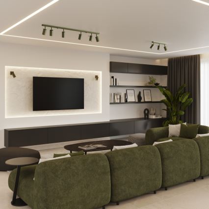 Spotlight RING 6xGU10/10W/230V grön