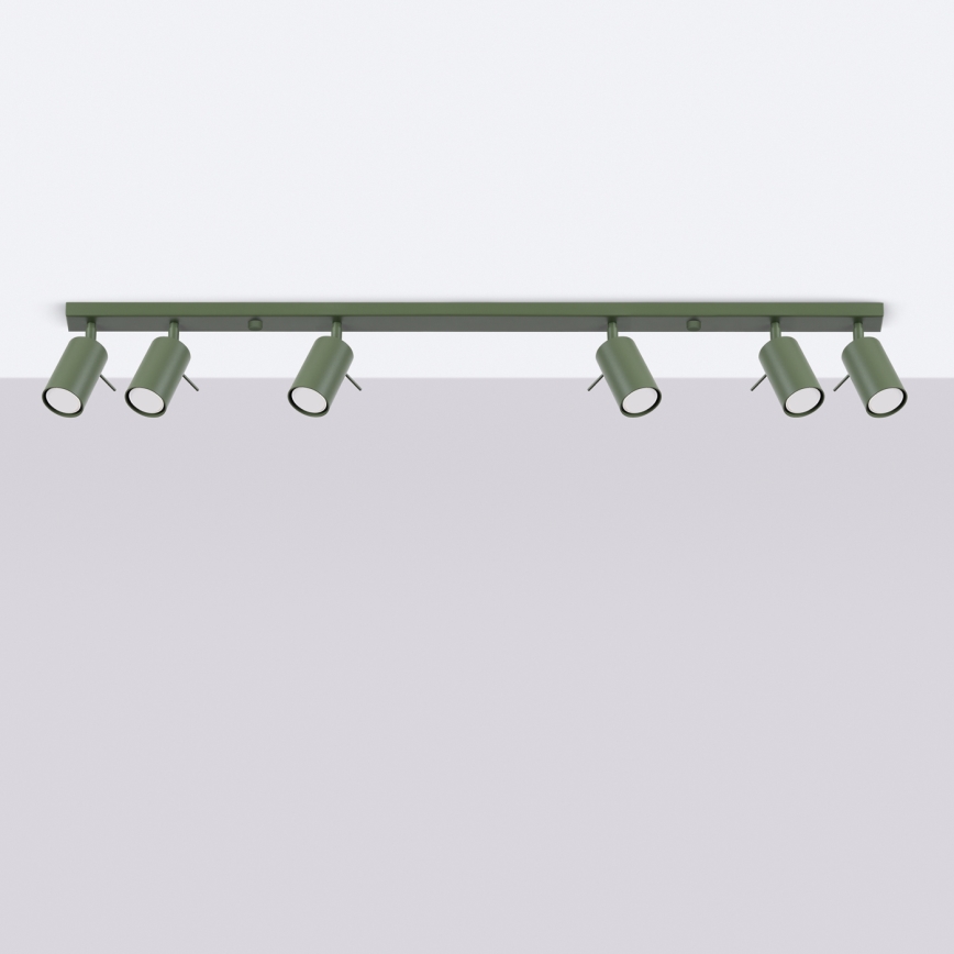 Spotlight RING 6xGU10/10W/230V grön