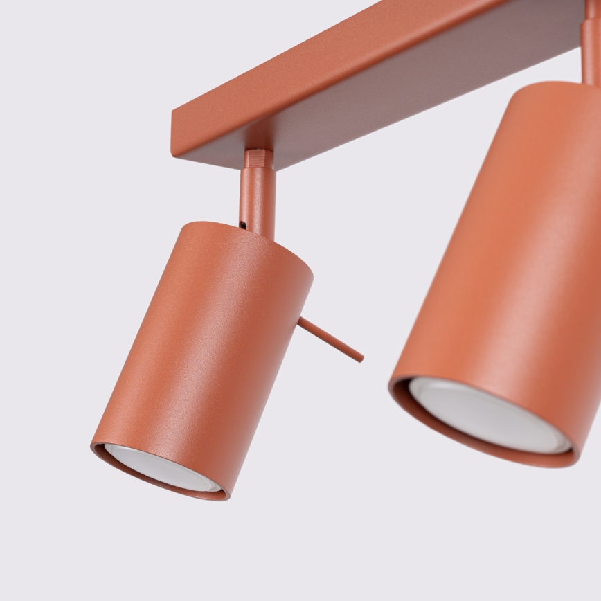 Spotlight RING 2xGU10/10W/230V röd