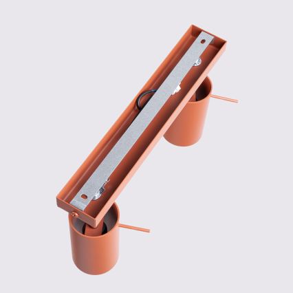 Spotlight RING 2xGU10/10W/230V röd