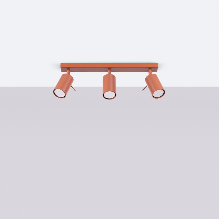 Spotlight RING 3xGU10/10W/230V röd