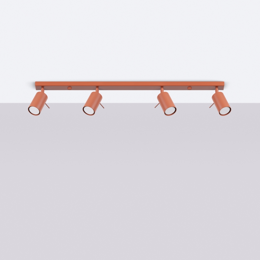 Spotlight RING 4xGU10/10W/230V röd