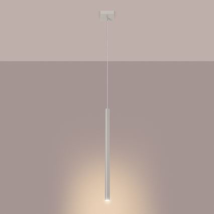 Ljuskrona med textilsladd PASTELO 1xG9/8W/230V grädde