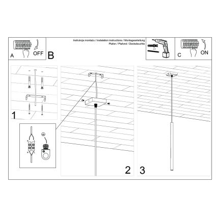 Ljuskrona med textilsladd PASTELO 1xG9/8W/230V grädde