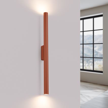 Vägglampa PASTELO 2xG9/8W/230V röd