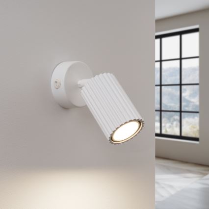 Väggspotlight KARBON 1xGU10/10W/230V vit